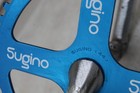Vintage Sugino Blue 44t Chainring Sprocket Old School Bmx Used With Cranks