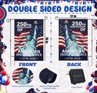 250th Anniversary Lighted Flag Garden America 12 X 18 Inch Double Sided Solar