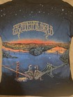 Vintage Grateful Dead Brockum Xl Black All Over Print Golden Gate Bridge   1990