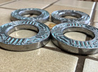 Wilton Armetale Zia  Set 4 Napkin Rings Turquoise Geometric 3 Sets Available