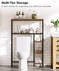 Over-the-toilet Storage Bathroom Organizer Over Toilet W  Toilet Paper Holder