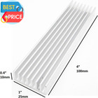 6pcs 100mm X 25mm X 10mm Heatsink Aluminium Radiator Cooler Heat Sink For Coolin