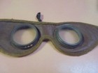 Vintage Leather Goggles Jockey  Motorcycle Pilot