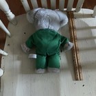 Babar Elephant Plush Vintage 11    Eden Toys 80s Green Suit Yellow Crown