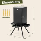 90lb Gravity Deer Feeder With 4 Feeding Trays And 4-leg Stand For Hunting  Farm
