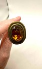 Antique Hatpin Hat Pin With Large Amethyst Glass Stone Beautiful Large