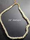 Antique African Large White Beads 24 Inches