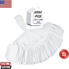 1000 Blank White Merchandise Price Tags With Strings Size  5 Retail Strung Labe