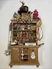Ooak Dollhouse Miniature 1 12 Scale Christmas Curio Hutch Signed Artisan