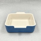 Le Creuset Stoneware 5 x5  Square Baking Ovenware Dish Blue