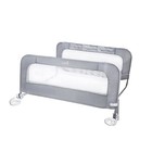 Double Sided Swing Down Bed Rail Guard Child Baby Kids Safety Grey 42 5  X 21  