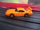 New Tyco Ho Scale Slot Car  Plymouth Superbird  Orange Test Shot  On A 440x2   