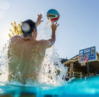 Lifetime 91187 Poolside Water Basketball 44 Inch Backboard Hoop Goal Net System