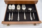 Reed   Barton 57-piece Sterling Silver Silverware Set  2984 7g  With Wood Box