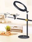 Linco Overhead Phone Mount 10  Ring Light Desk Stand Camera Mount Sand For Video