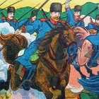 Antique Postcard Of Russo   german War ww1  russian Cossack Troops h85c