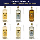 Starbucks Syrup 6 Pack Variety 1l Bottles With White Pumps 33 8 Fl Oz