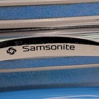 Vintage Samsonite Silhouette Blue Hard Shell Suitcase Luggage Travel Case No Key