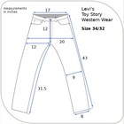 Levi   s Disney Toy Story Men   s Loose Fit Jeans 34 X 32 Buzz Lightyear Patch