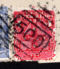 1899  Bungonia  Nsw Postmark Numeral 500  Bar Cancel On 3 Stamps