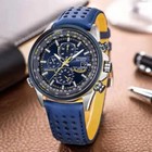 Men s Citizen Blue Angels Eco-drive World Chronograph - Stylish Luxury Watch