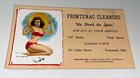 Rare Vintage American Cleaners Advertising Ink Blotter  Sexy Beach Lady  Ohio 