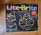 Lite Brite Magic Screen 206 Pegs 6 Templates Art Guide Sealed New Hasbro Retro