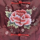 Boerzhongshi Red Embroidered Floral Design Toggle Front Closures Women s Jacket