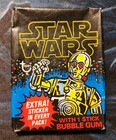 1977 Topps Star Wars Series 1  blue  Original Wrapper Wax Vintage C-3po Pack
