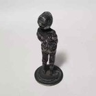 Antique   Very Rare Metal Seal Peasant Boy Figure See The Pictures
