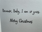 Hallmark Christmas Card With Envelope   Love