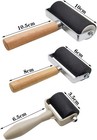 3 Pack Rubber Brayer Roller 1 4 2 4 4 Inch Hard Rollers art    