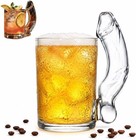 Transparent Funny D-cup Shaped Glass Large Capacity Whiskey Glass Party
