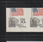 Us Error Stamps 1895d Flag  Court  Black Dot  Miscut Imperf Coil Strip Of 8  Mnh
