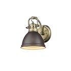 Golden Duncan 7  Bathroom Vanity Light In Aged Brass