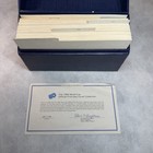 1982 Fifa World Cup Official First Day Cover Collection Blue Box W  Coa
