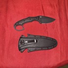 Ka-bar Knife Tdi Pocket Strike Black Zytel Black Aus-8a Clip Pt Blade-no Box