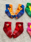 Lot Of 4 Pairs Bombas Toddler Sesame Street Big Bird Socks Size T Rare  flaw1