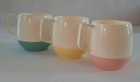 Vintage Vacron Bopp-decker Vacuum Mugs Blue yellow pink Set Of 3