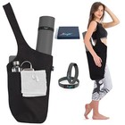 Yoga Mat Bag     Versatile Yoga Bag With Mat Straps   Storage Pockets  Black