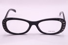 New Prada Vpr 21r 1ab-1o1 Black Authentic Designer Frames Eyeglasses 53-19