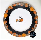 1 Williams Sonoma Peanuts Halloween Dinner Plates 10 5  Nib Snoopy Halloween