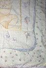 Vtg Bedtime Originals Bear Holding Bunny Baby Crib Quilt Comforter Blanket