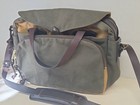 Filson Green Tan Paded Computer Briefcase Laptop Bag Work Travel Case