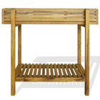 Nnevl Raised Garden Raised Bed Solid Acacia Wood And Zinc
