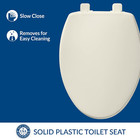 7300slec Slow Close Toilet Seat  Easy Clean Hinges And Durable Plastic Seat  Elo