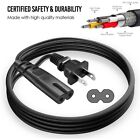 1-10 1ft 2prong To Iec C7 Figure 8 Computer Tv Speaker Short Ac Power Cord Cable