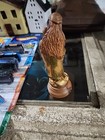 Hand Carved 11    Anri Madonna Holding Child With Grapes  Gold Gilded Italy  read
