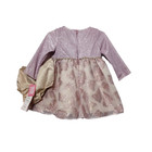 Nwt Rare Editions Girls 18 Months Lurex Organza Butterfly Dress Set Jewel Waist