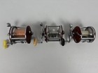 Vintage Lot Of 3 Penn Peer No 209 Fishing Reel Maroon Side Plates Usa Read Descr